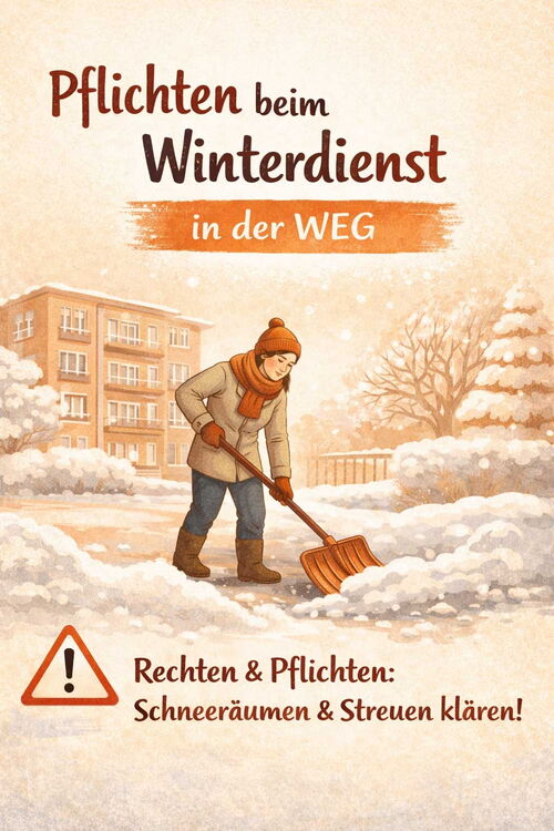 Winterdienst in der WEG – wer haftet, wann muss geräumt werden?